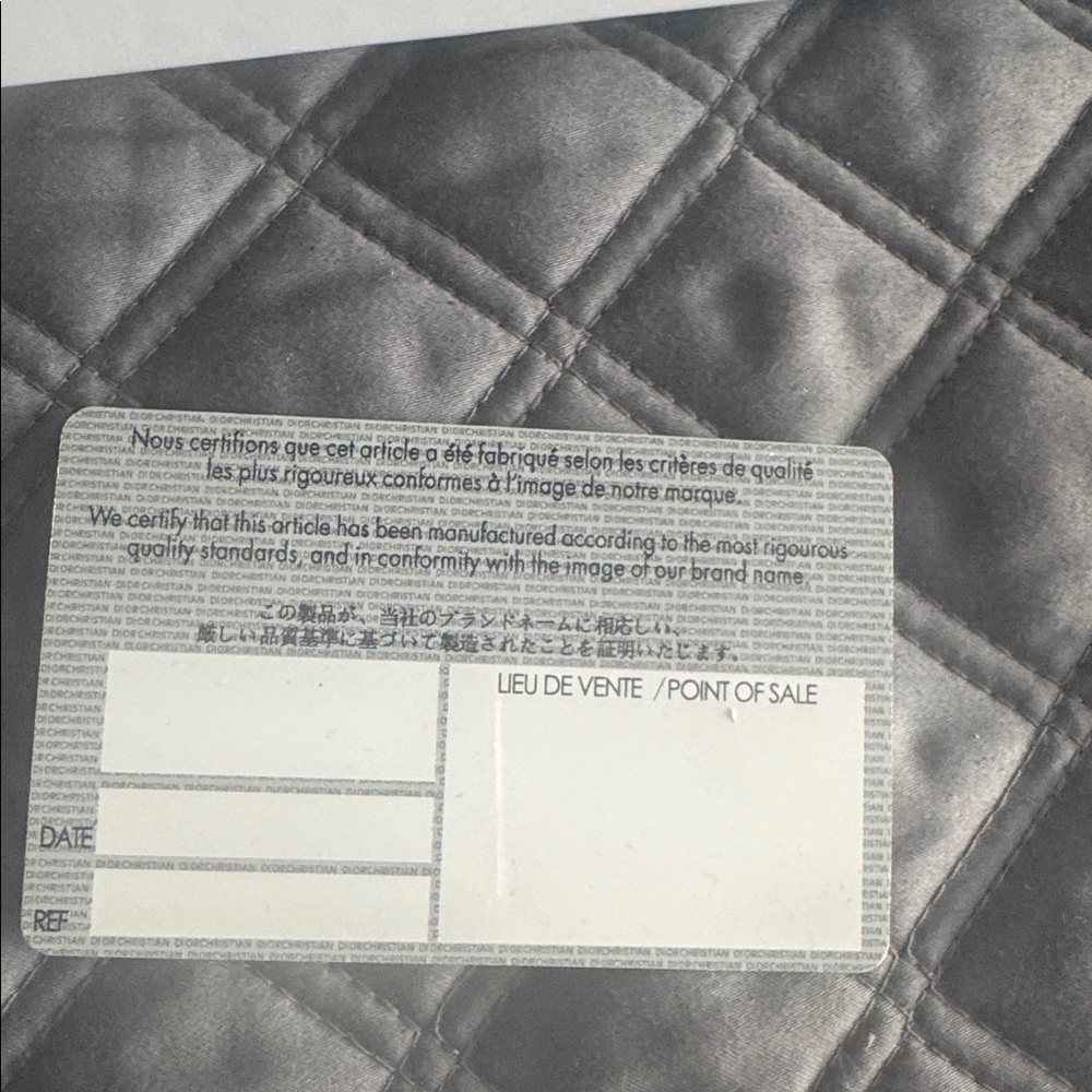 Dior Black and Cream Wallet - Picture 10 of 10